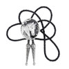 Western Pattern Deer bolo tie for man Cowboy cowgirl necktie round shape