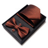 Fashion Factory Sale Mix Colors Holiday Gift Tie Pocket Squares Cufflink Set Necktie Box Man Dot Blue lover's day Fit Business