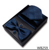 Luxury Great Quality Tie Hanky Pocket Squares Cufflink Set Necktie Box hombre Printed Clothing Accessories Office