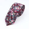 New Floral Elegant Tie For Men Women 100% Cotton Beautiful Flower Paisley Necktie Narrow Skinny Cravat Wedding Casual Corbatas