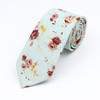 New Floral Elegant Tie For Men Women 100% Cotton Beautiful Flower Paisley Necktie Narrow Skinny Cravat Wedding Casual Corbatas