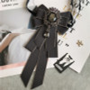 Rhinestone Bow Tie Women's Graduation Photo Student School Uniform Tie Ribbon Sweet Literary and Art Plaid Bowtie Collar Flower Rhinestone Bow Tie Women's Graduation Photo Student School Uniform Tie Ribbon Sweet Literary and Art Plaid Bowtie Collar Flower