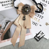 Rhinestone Bow Tie Women's Graduation Photo Student School Uniform Tie Ribbon Sweet Literary and Art Plaid Bowtie Collar Flower Rhinestone Bow Tie Women's Graduation Photo Student School Uniform Tie Ribbon Sweet Literary and Art Plaid Bowtie Collar Flower