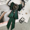 Rhinestone Bow Tie Women's Graduation Photo Student School Uniform Tie Ribbon Sweet Literary and Art Plaid Bowtie Collar Flower Rhinestone Bow Tie Women's Graduation Photo Student School Uniform Tie Ribbon Sweet Literary and Art Plaid Bowtie Collar Flower