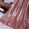 Encrypted 3mm Sequined Fabrics Flashing Chip Embroidered Mesh Wedding Tablecloth Decoration Stage Performance Dress Fabric
