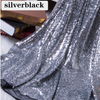 Encrypted 3mm Sequined Fabrics Flashing Chip Embroidered Mesh Wedding Tablecloth Decoration Stage Performance Dress Fabric