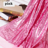 Encrypted 3mm Sequined Fabrics Flashing Chip Embroidered Mesh Wedding Tablecloth Decoration Stage Performance Dress Fabric
