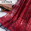 Encrypted 3mm Sequined Fabrics Flashing Chip Embroidered Mesh Wedding Tablecloth Decoration Stage Performance Dress Fabric