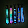 Men Glowing Tie EL Wire Neon LED Luminous Party Halloween Christmas Luminous Light Up Decoration DJ Bar Club Stage Prop Clothing