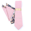 Luxury Patchwork Floral Solid 7cm Necktie Hankie Set Pink Green Red Cotton Men Suit Wedding Party Daily Tie Accessory Gift Top