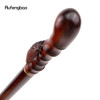 Brown Cicada Bamboo Wooden Single Joint Fashion Walking Stick Decorative Cospaly Cane Halloween Mace Crutch Wand Crosier 100cm