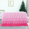 Wedding Party Tutu Tulle Table Skirt Cover Tableware Cloth Baby Shower Party Home Decor Table Skirting Birthday Party