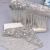 TOPQUEEN SP36 Customization Rhinestone Patches Embellishment Scrapbooking Sewing Applique for Clothing Patch Women Epaulettes