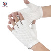 2021 Man High Quality Leather Gloves White sheepskin Fingerless Gloves Tactical Male Semi-finger Protective Ride Non-slip Mitts