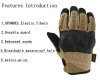 New Tactical Gloves Men's Gloves Armor Protection Shell Leather Full Finger Gloves Wear