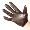 Spring Autumn Winter Goat Leather All Fingers Touch Screen Customized High-End Black Long Glove Shand Warmer Men Tactical Army