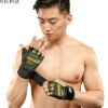 New Half Finger Sports Gloves Gym Dumbbell Weightlifting Fitness Gloves Tactical Exercise Palm Leather Gloves Luvas Guantes G112