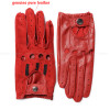 Pure Leather Glove For Men Male Top Quality Holes Locomotive Thin Mittens Elastic Wrist Red/Black/Dark Brown Driving Luva Pure Leather Glove For Men Male Top Quality Holes Locomotive Thin Mittens Elastic Wrist Red/Black/Dark Brown Driving Luva