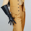 REAL LEATHER TECH LONG GLOVES Unisex Black 50cm Wide Balloon Large PUFF SLEEVES LLDLLNT