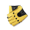 Spring Male100% Pure Real Leather Half Finger Thin Gloves Man Genuine Sheepskin Red/Brown/Blue Driving Riding Luvas Guantes
