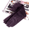 2022 Fall/Winter Fashion Women Pigskin Suede Genuine Leather Fold Long Glove Lady 30/40/50cm Black/Pink/Red Classic Luvas Mujer