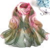 RUNMEIFA 2023 New Fashion Spring/Summer Women Floral Printing Beach Silk Scarf Shawls Female Long Wraps Beach Sunscreen Hijab