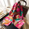 Luxury 2023 Square Silk Scarf for Women Hijab Hair Bands Neckerchief Female Satin Shawl Ribbon Headband Fashion Wraps Bandana