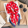 Luxury Brand Scarves for Women Shawl Print Silk Satin Hijab Scarf Female Bandana 70*70cm Square Shawls Scarfs For Ladies 2024