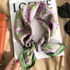 2023 Luxury Silk Skinny Scarf Bag Handle Ribbon Ladies little cat Print Headband Small Hair Scarves Band Female handkerchief 2023 Luxury Silk Skinny Scarf Bag Handle Ribbon Ladies little cat Print Headband Small Hair Scarves Band Female handkerchief
