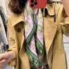 2023 Luxury Silk Skinny Scarf Bag Handle Ribbon Ladies little cat Print Headband Small Hair Scarves Band Female handkerchief 2023 Luxury Silk Skinny Scarf Bag Handle Ribbon Ladies little cat Print Headband Small Hair Scarves Band Female handkerchief