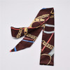 Small Silk Scarf For Women 2021 New Print Handle Bag Ribbons Brand Fashion Head Scarf Small Long Skinny Scarves Wholesale