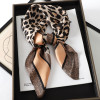 New Satin Shawl Design Wild leopard Print Silk Square Women neck scarves Wrap Headkerchief Beach Hair Band women's bandana New Satin Shawl Design Wild leopard Print Silk Square Women neck scarves Wrap Headkerchief Beach Hair Band women's bandana