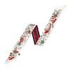 Spring Versatile Tarot Floral Ladies 100% Twill Silk Scarf Decoration Long Strip Silk Scarf Tie Binding Bag Ribbon Wrist Towel