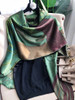 BYSIFA| Brand Green Pure Silk Scarf Femmes Foulard Spring Fall 100% Mulberry Silk Scarves Shawls Fall Winter Long Scarves Hijabs