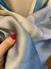 China Style Blue White 100% Silk Flower Women's Scarf Shawl Dufanda Fall Winter Long Scarves Hijabs Fashion Brand Silk Scarf