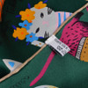 BYSIFA Green Scarves New Design Cartoon Cats Women Children Square Silk Scarf 90*90cm Spring Autumn Winter Cute Silk Scarf Shawl