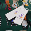 BYSIFA Green Scarves New Design Cartoon Cats Women Children Square Silk Scarf 90*90cm Spring Autumn Winter Cute Silk Scarf Shawl