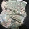 Winter Light Green Women's Silk Scarves Shawls Dufanda Spring Fall Long Scarves New Brand Fashion 100% Silk Scarf Accessory