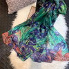 Fall Winter Women Scarves Bufandas Fashion Snake Skin Design Long Silk Neck Head Scarf Hijab Beach Shawls Foulard Red,Blue Green