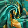 BYSIFA|New Brand Silk Scarf Foulard Women Brand Blue Green Rival Design Long Scarves Fall Winter100% Silk Ladies Scarf170*53cm
