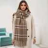 Luxury Plaid Scarf Winter Warm Cashmere Women Long Pashmina Foulard Female Scarves Lady Tassel Shawl Wraps Travel Poncho Blanket