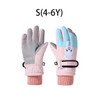 Cartoon Kids Gloves Thickened Warm Winter Ski Five-Finger Gloves for Children Windproof Boys Girls Snow Accessories 4-12 Years