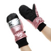 1Pair Children Ski Gloves Long-sleeved Mittens Winter Windproof Waterproof Thick Warm Non-slip Deer Rabbit 7-14 Years Old
