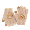 Winter Warm Knitted Cartoon Bear Baby Mittens for Kids Boy Girl Children Toddle