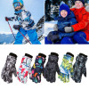 New Children Winter Snow Warm Gloves Boys Girls Ski Snowboard Windproof Waterproof Thicken Keep Warm Winter Mittens Dropshipping