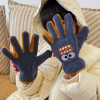 Cartoon Plush Gloves Warm & Funny Design Gloves Baby Girls Boys Handwear Comfortable Wearing Gloves for Kids Gift