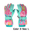 3-15T Kid Ski Gloves Waterproof Winter Warm Gloves For Boys Girls Windproof Snowboard Gloves Outdoor Skiing Motorcycle Protector