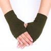 Wool Knitted Fingerless Flip Gloves Winter Warm Flexible Touchscreen Gloves for Men Women Unisex Exposed Finger Mittens Glove