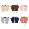 Children’s Mittens 1-3 Years Toddler Lined Bear Mittens Winter Gloves Warm Skiing Gloves for Boys Girls Universal Size