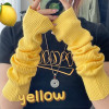 Long Fingerless Gloves Cuff Women‘s Mitten Winter Arm Warmer Knitted Arm Sleeve Casual Soft Girls Goth Clothes Punk Gothic Glove